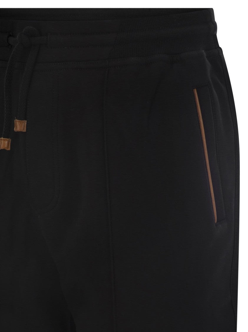 Brunello Cucinelli Techno Cotton Fleece Trousers