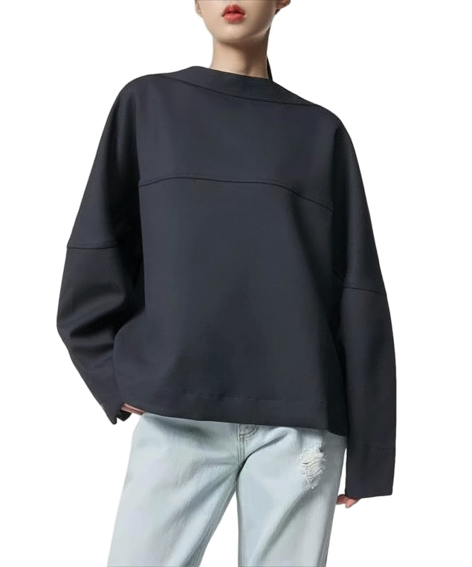 Studio Nicholson Boxy Silhouette Black Blouse