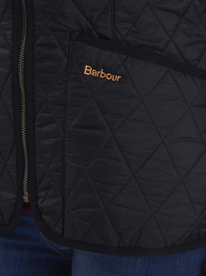 Barbour Quilted Sleeveless Vest With Diamond Stitching