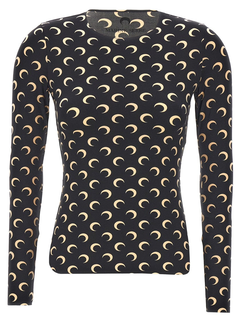Marine Serre 'Moon Printed Jersey' T-Shirt