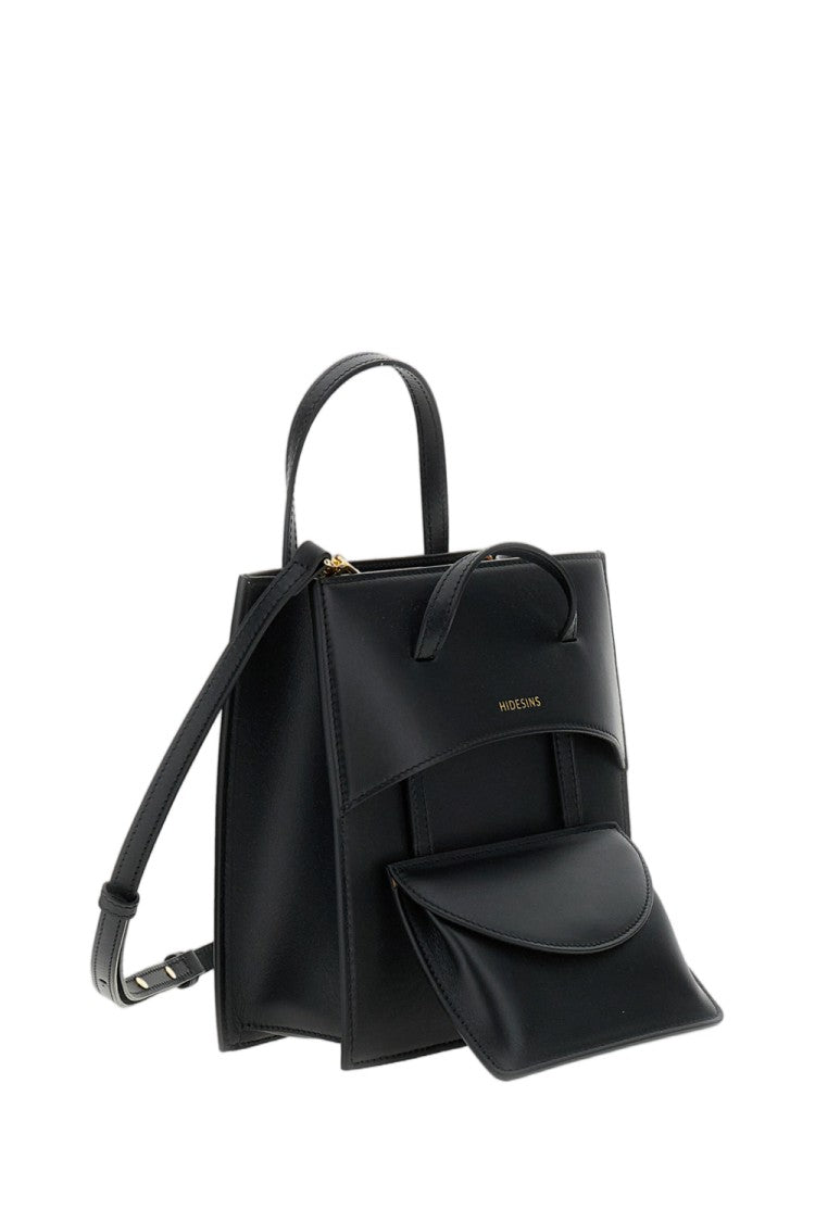 Hidesins Black Pocket M Leather Bag