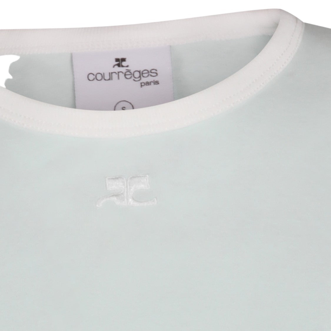 Courrèges Fitted Short-Sleeve T-Shirt With Contrasting Trim