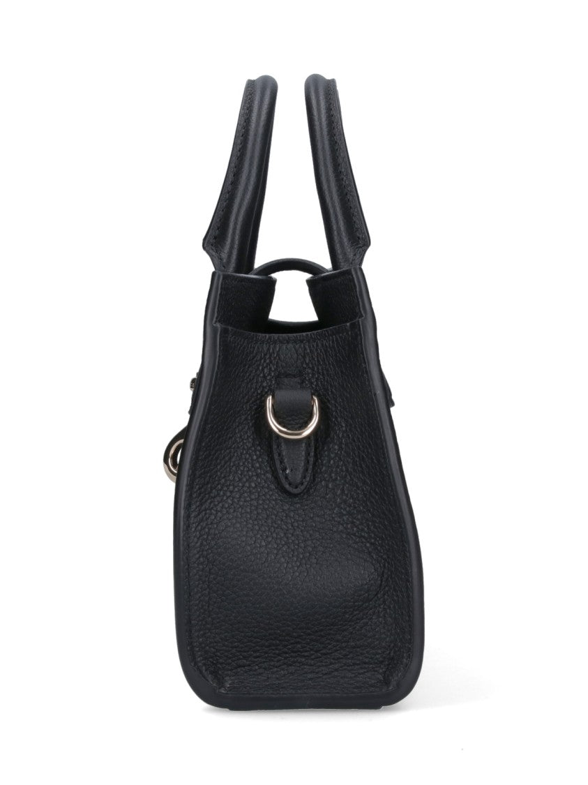 Gucci Textured Black Leather Small Tote Bag