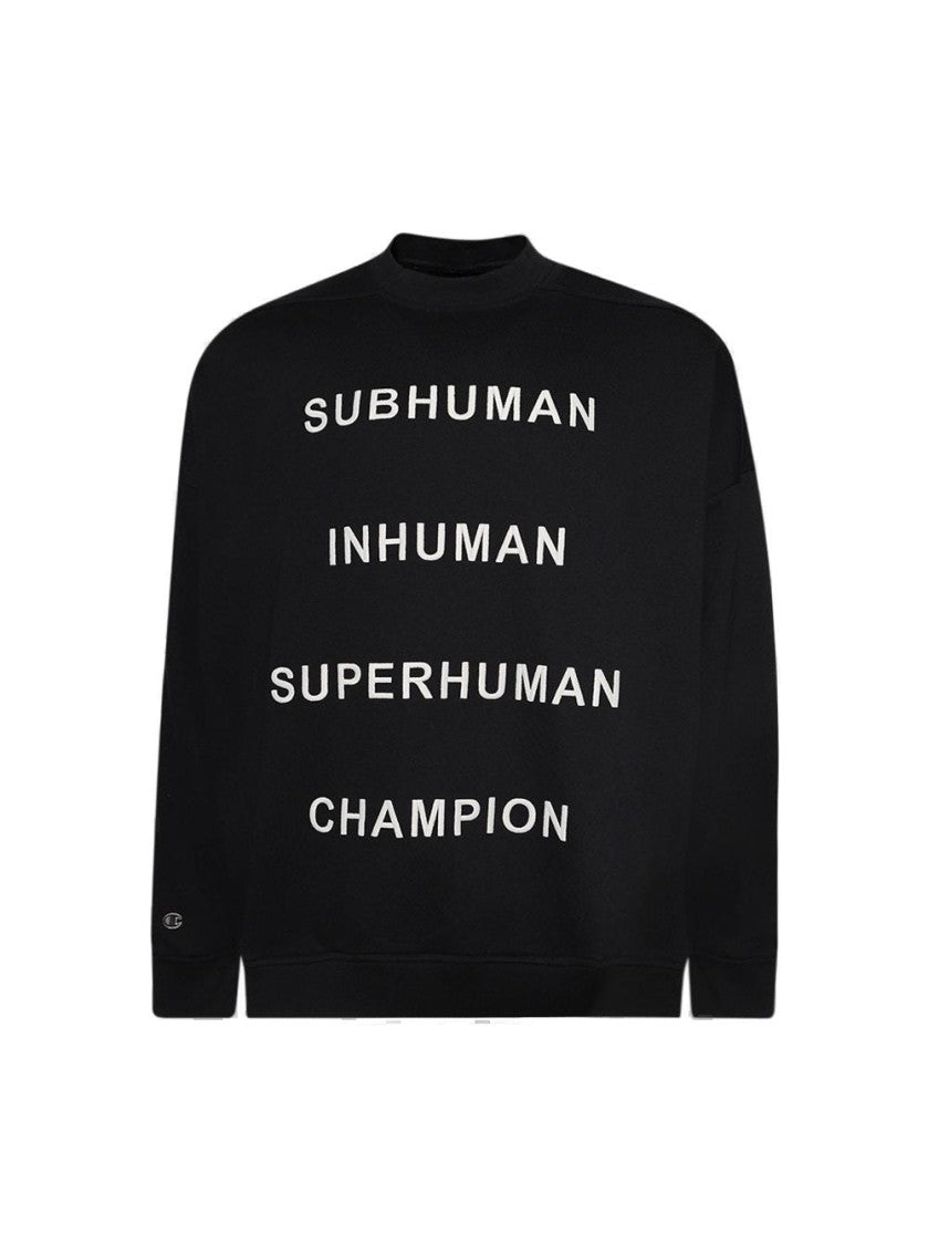 Rick Owens X Champion Knitted Jumbo Sweat Black