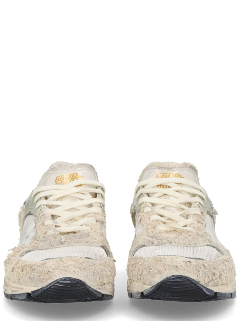 Golden Goose Neutral Distressed Worn-In Star Detail Sneakers
