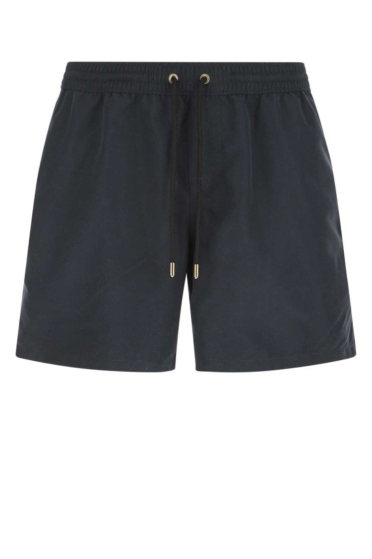 Agnona Navy Blue Polyester Swimming Shorts