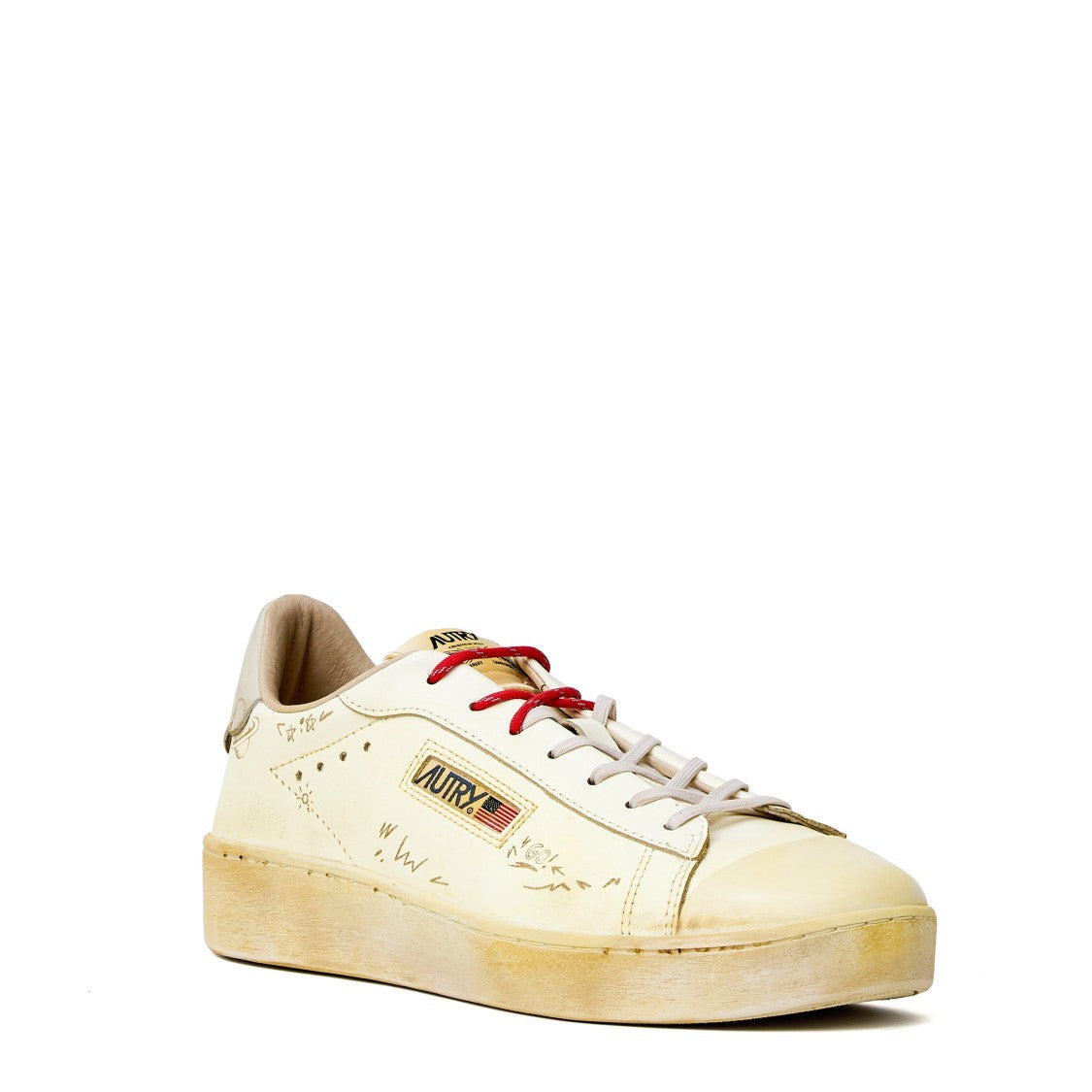 Autry Dallas Low Vintage Marshmallow Nabuk Sneakers