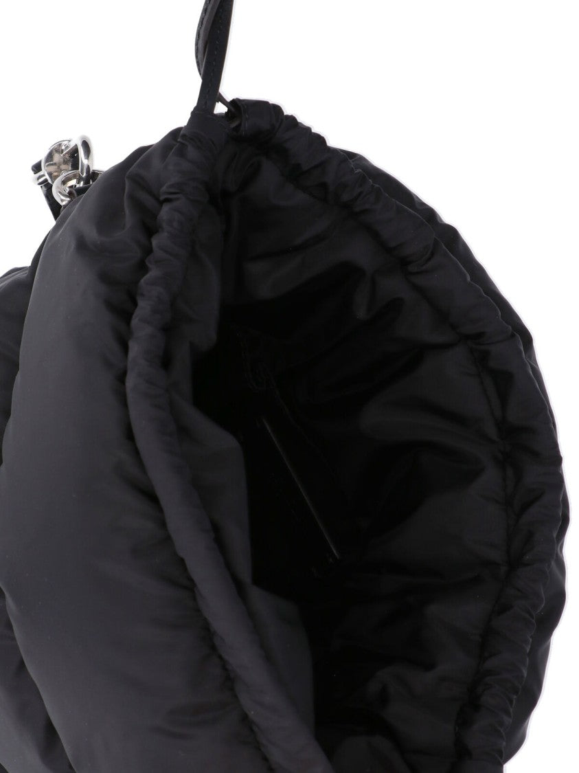 Moncler Black Caradoc Quilted Nylon Bucket Bag