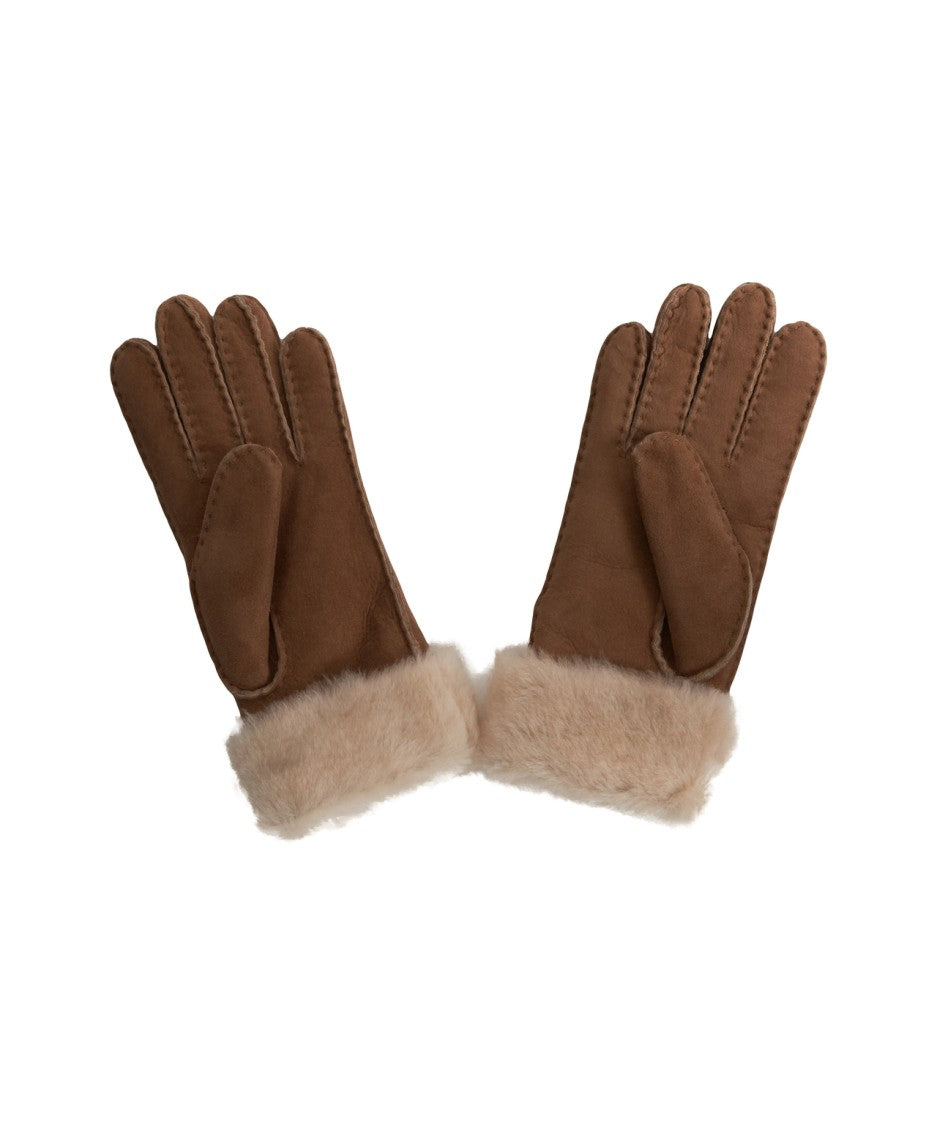 Ugg Shearling Gloves With Plush Lining