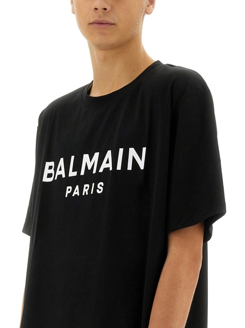 Balmain Relaxed Fit Black T-Shirt