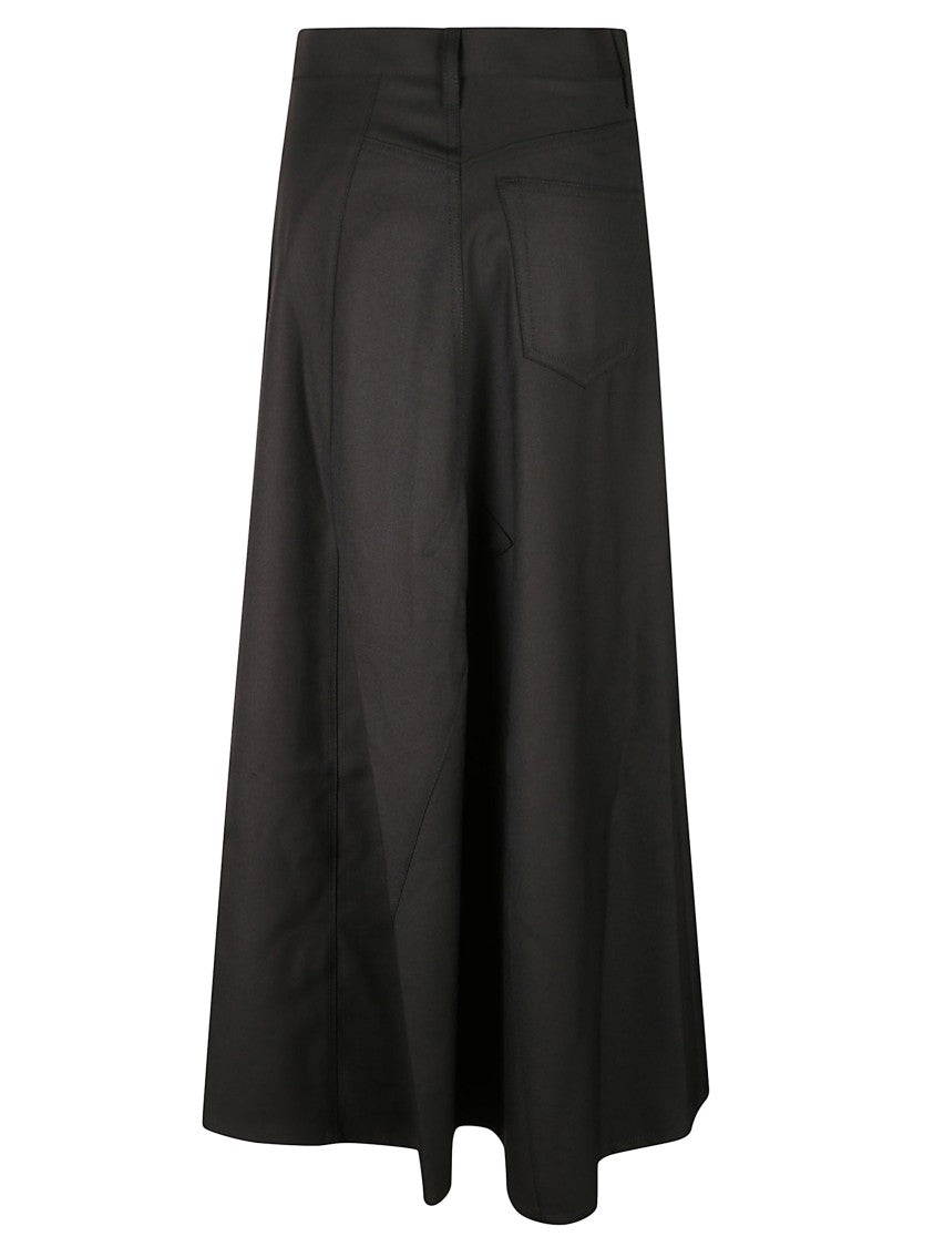 Junya Watanabe A-Line Midi Skirt With Button Detail