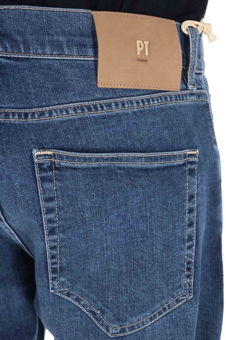 Pt Denim Breakbeat Soft Cotton-Silk Denim Jeans