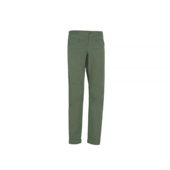 E9 Straight-Cut Tailored Pants With Button Closure And Side Pockets