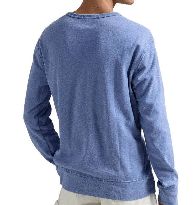 Polo Ralph Lauren Ultra-Soft Campus Blue Sweatshirt With Embroidered Detail