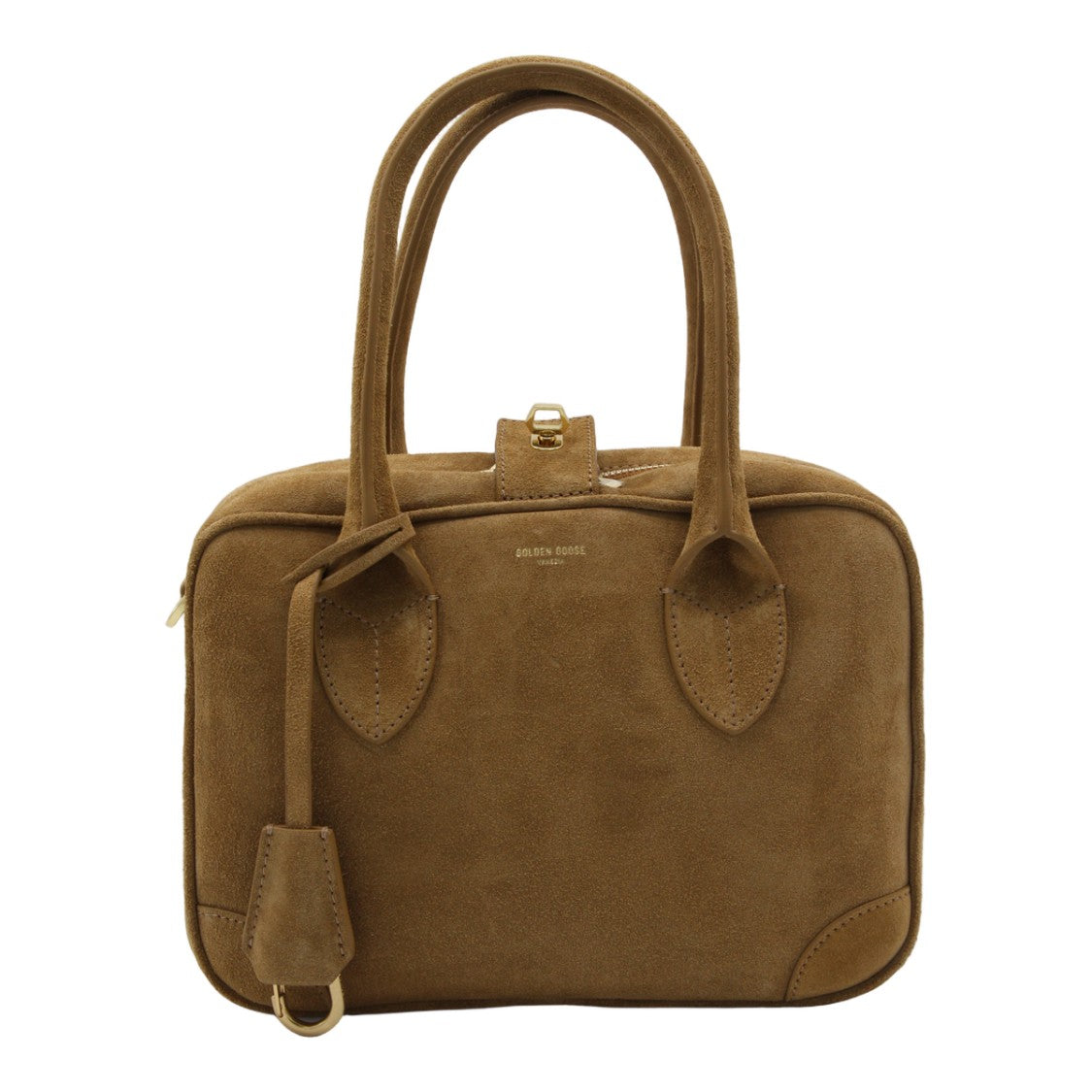 Golden Goose Structured Camel-Colored Bag