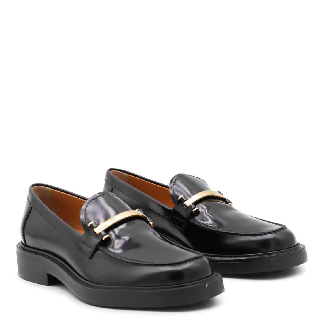 Tod's Black Leather Loafers