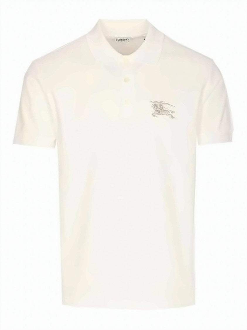 Burberry Short-Sleeve Polo Shirt With Embroidered Logo