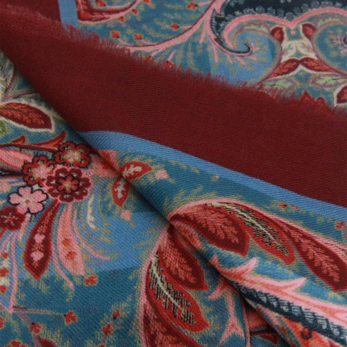 Etro Paisley And Floral Pattern Scarf