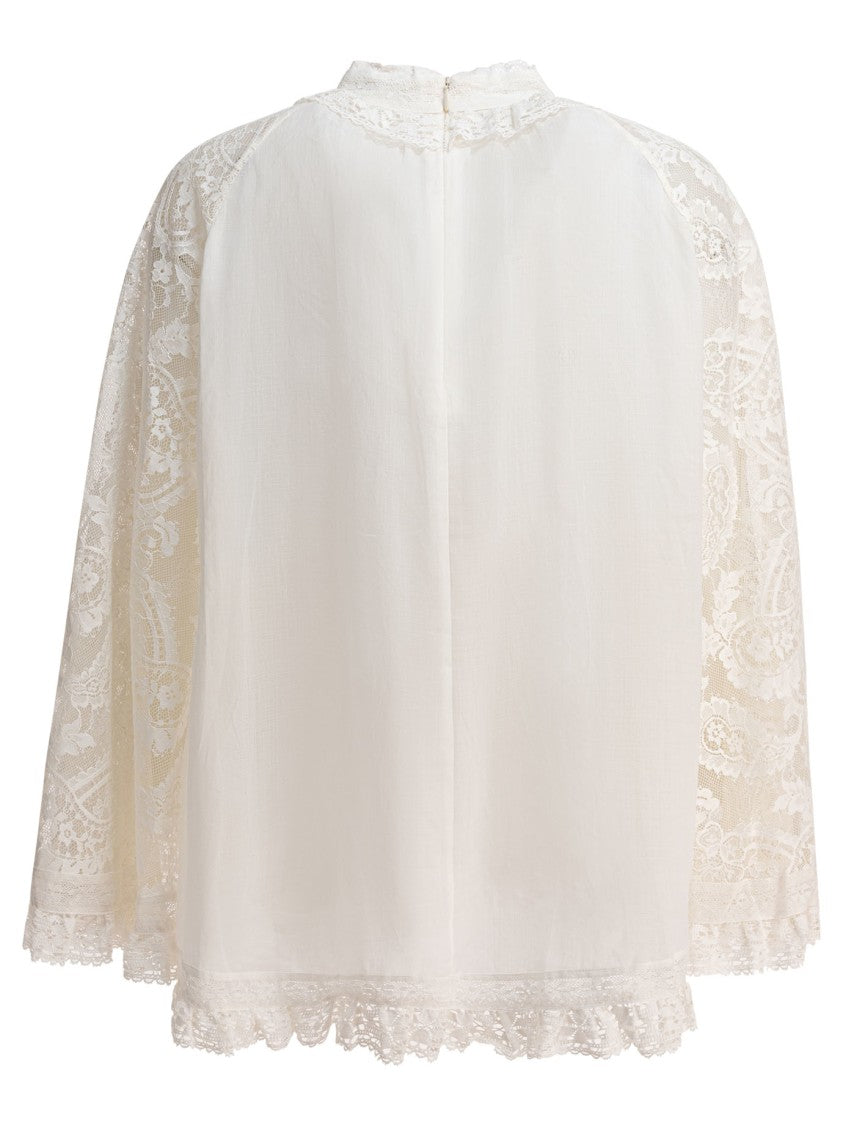 Zimmermann Ascension Lace Yoke Tunic