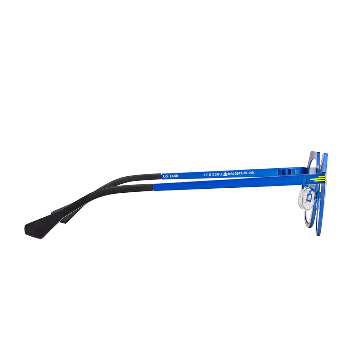 Matttew Neon Green Delta Titanium Geometric Sunglasses