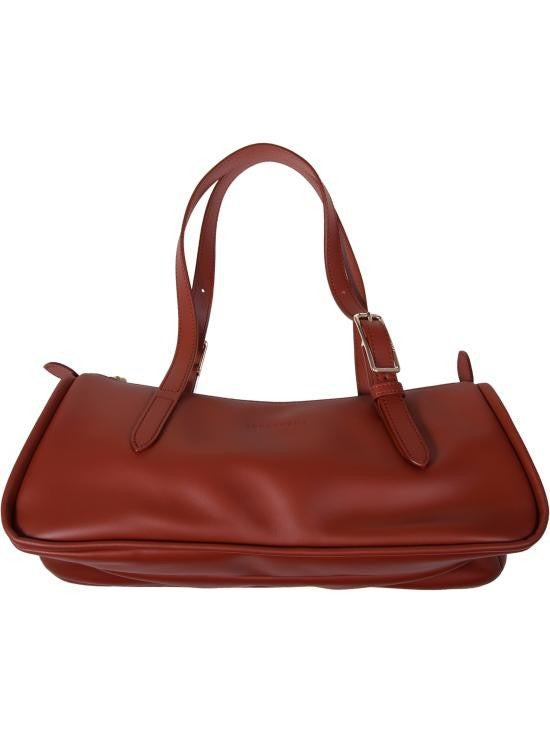Longchamp Brown Smooth Cow Leather Tote Bag