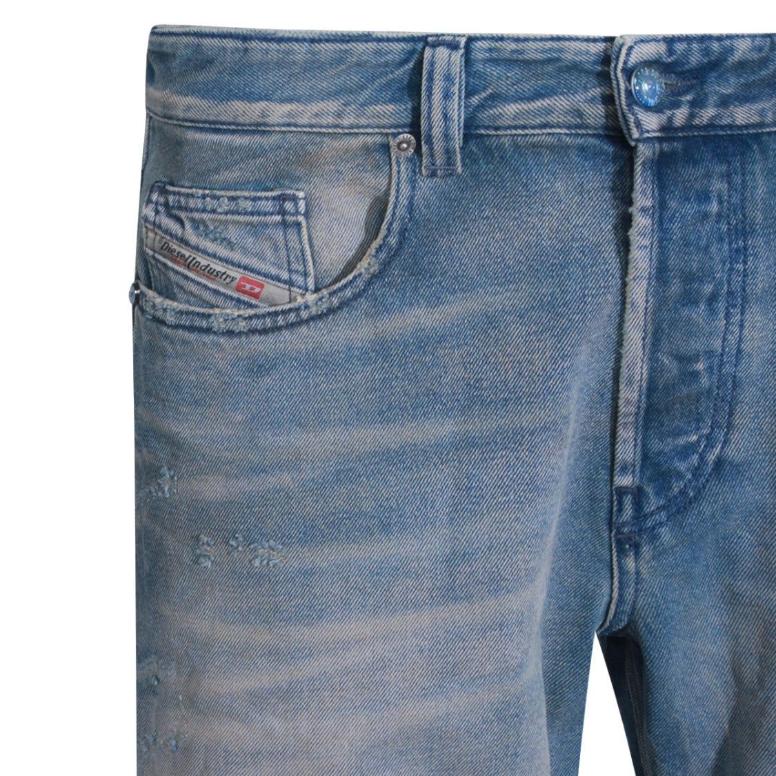 Diesel Light Blue Denim Jeans With Classic Five-Pocket Design