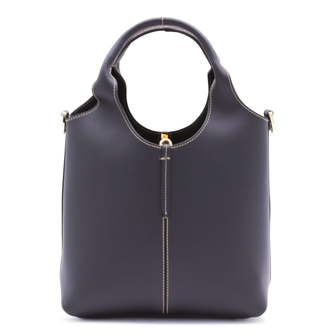 Tod's Structured Leather Tote With Gold-Tone Accents