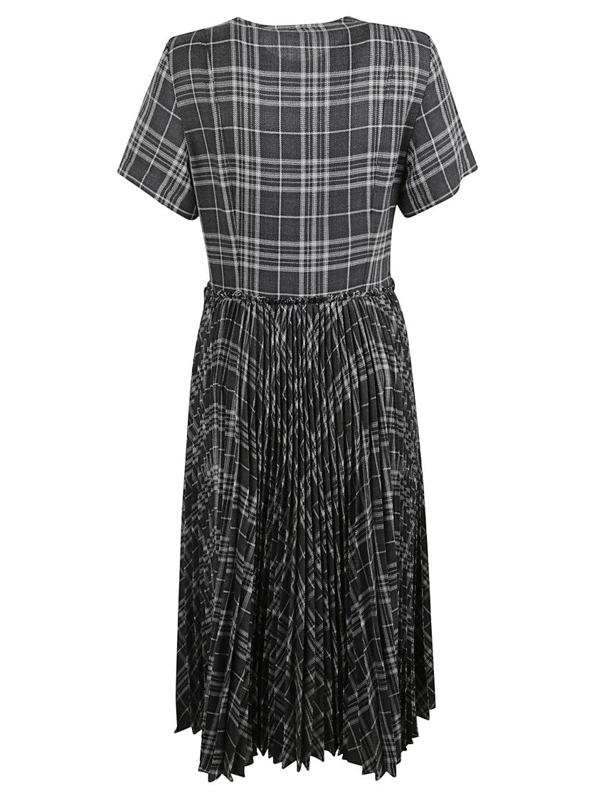 Burberry Midi Dress With Timeless Check Pattern