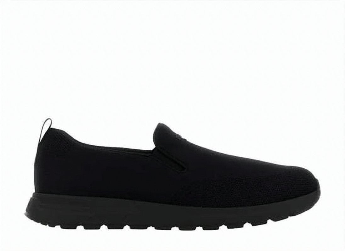 Prada Streamlined Slip-On Sneakers With Textured Rubber Sole