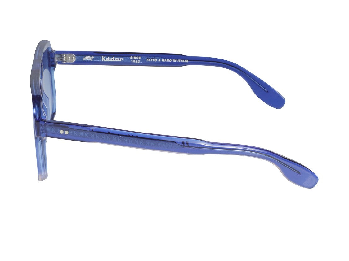 Kador Blue Big 1-58 Translucent Oversized Square Sunglasses