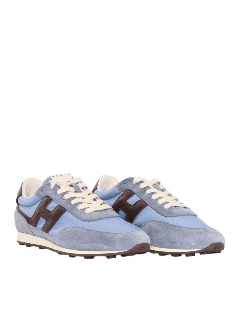 Hogan H699 Light Blue Suede Sneakers