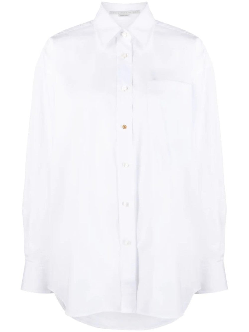 Stella Mccartney White Iconic Oversized Cotton Plain Shirt