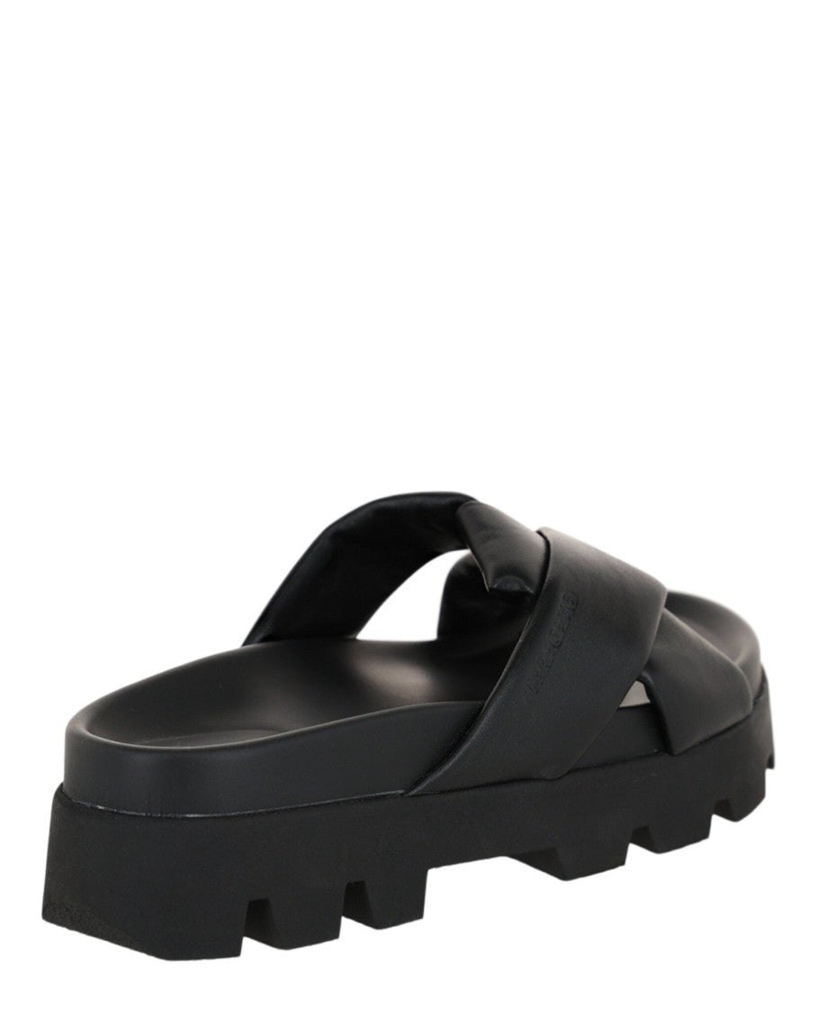 Ferragamo Air Lug Leather Sandals