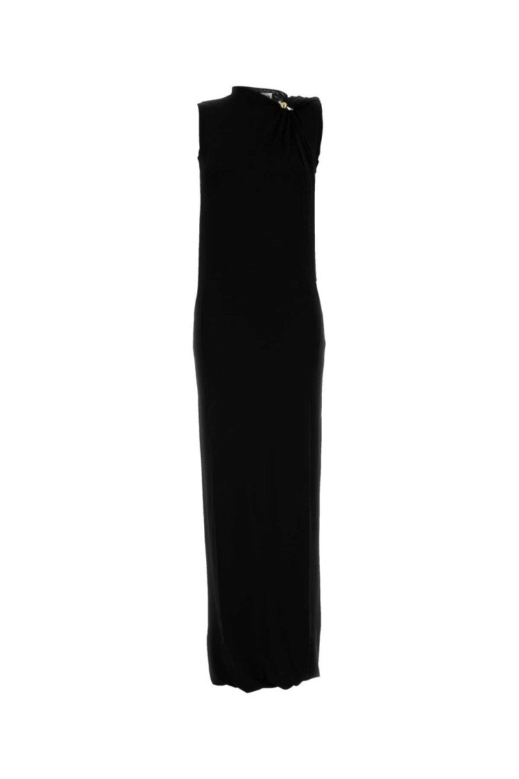 Jean Paul Gaultier Black Stretch Rayon Dress