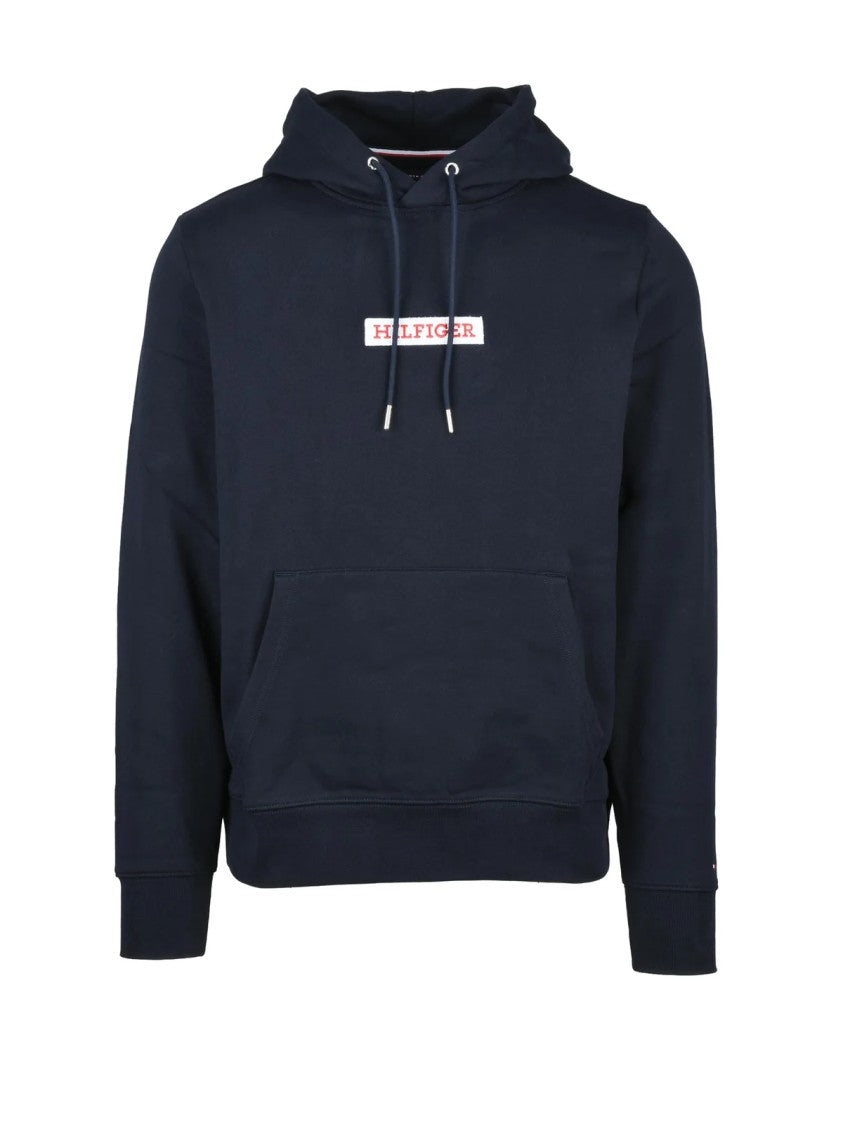 Tommy Hilfiger Blue Deep Cotton Hoodie