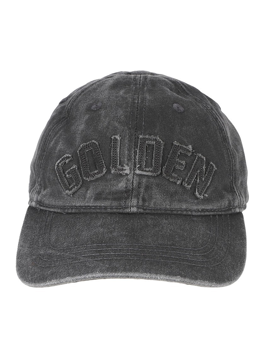 Golden Goose Grey Cotton Journey Baseball Hat