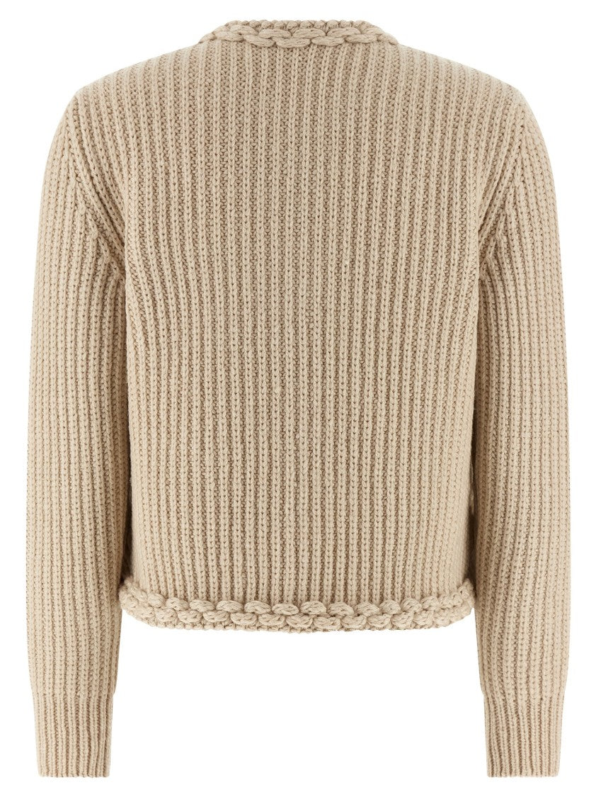 Moncler Quilted Wool And Goose Feather Padded Cardigan