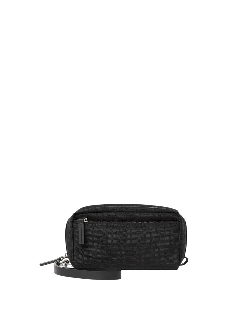 Fendi Beauty Small Ff Embossed Monogram Wristlet