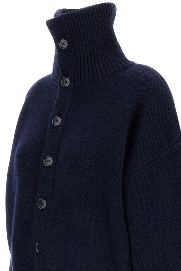 Extreme Cashmere Dark Blue Clement Cashmere Cardigan