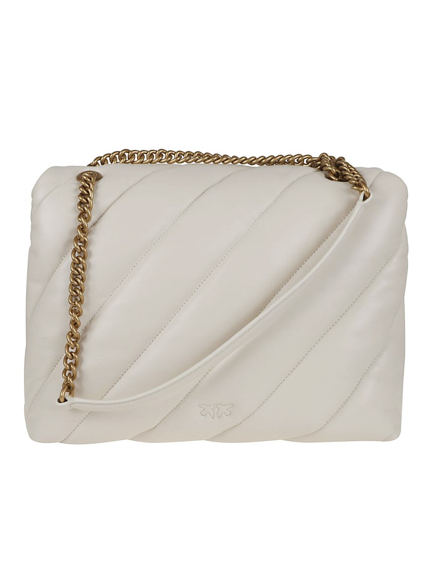 Pinko Quilted Leather Shoulder Bag