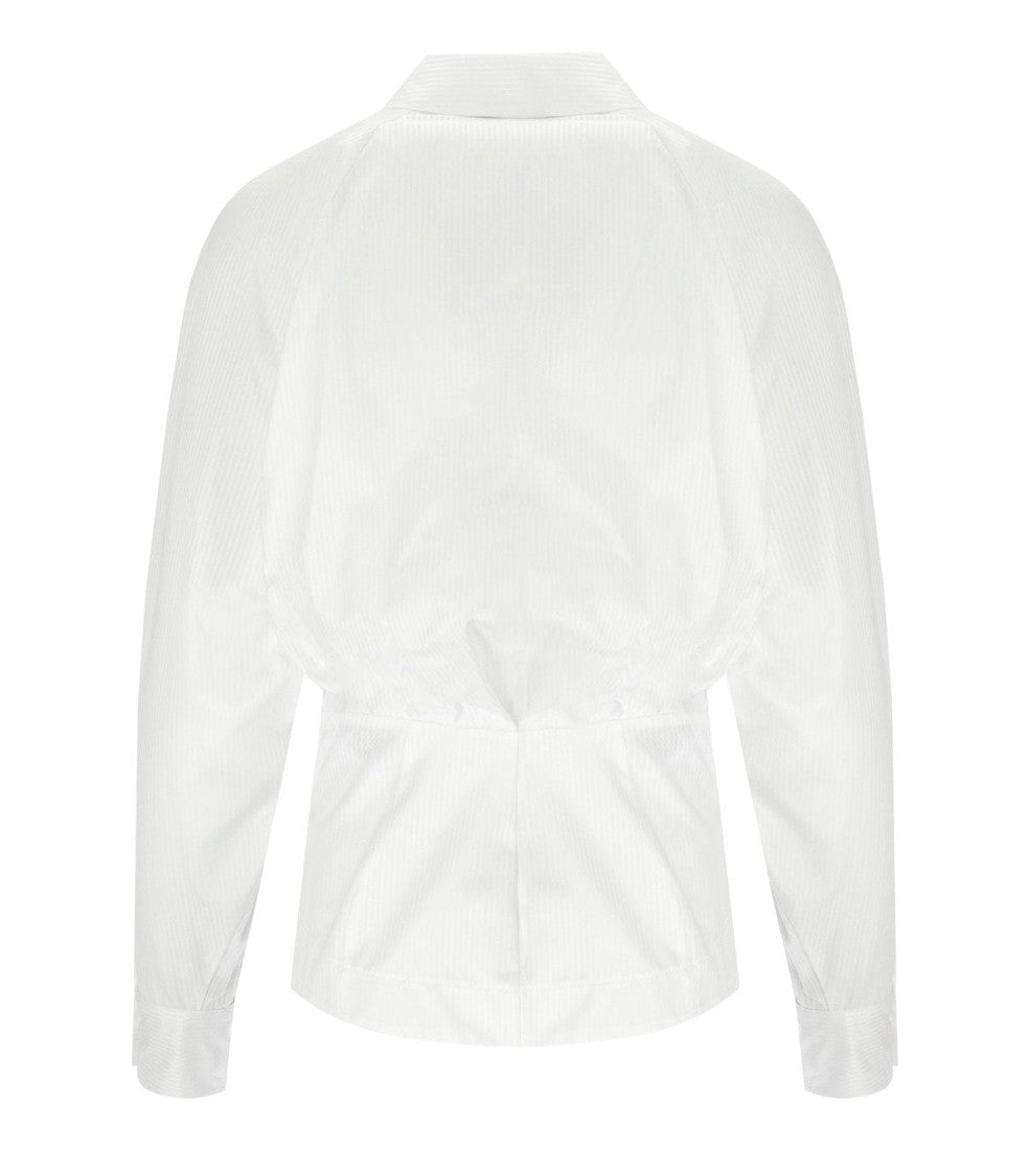 Elisabetta Franchi White Shirt With Brooch
