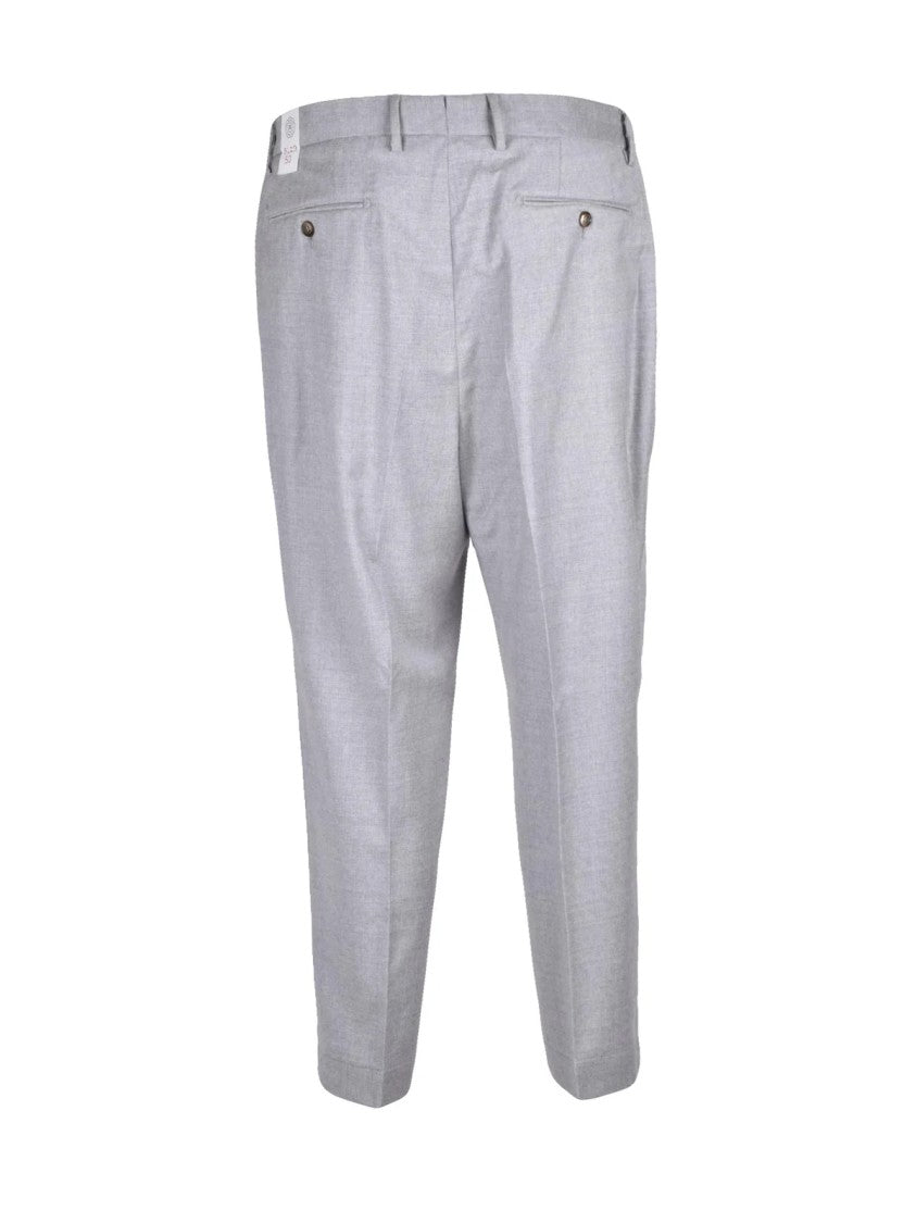 L.B.M. 1911 Grey Stretch Virgin Wool Formal Pants
