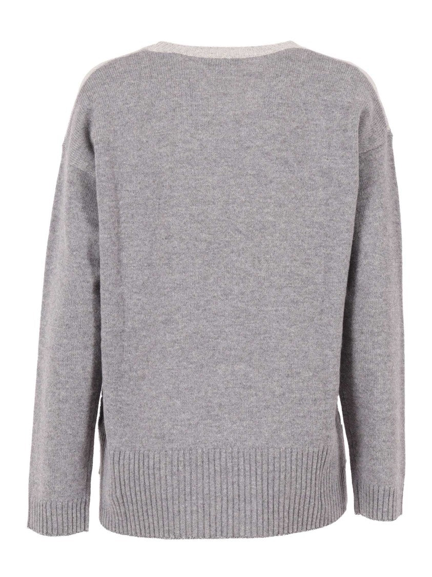 Kangra Cashmere Cashmere-Wool Blend Crew Neck Sweater