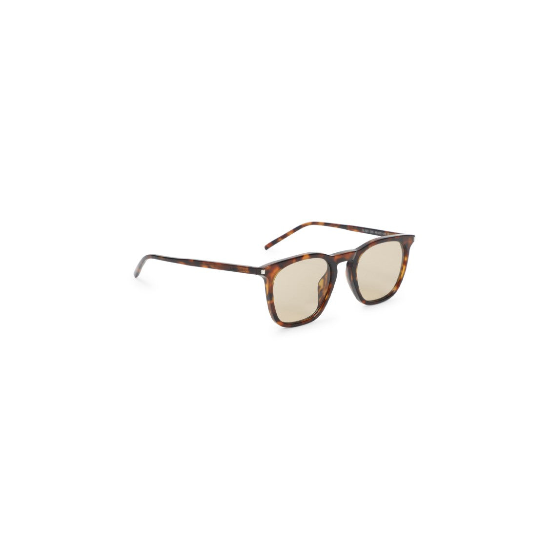 Saint Laurent Classic Square Frame Sunglasses In Brown Acetate