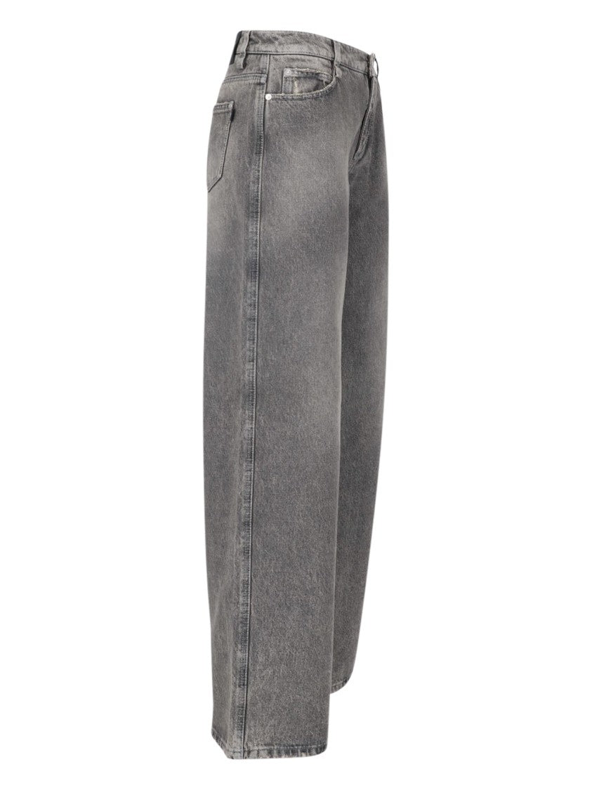 Ermanno Scervino Wide-Leg Cotton Denim Jeans