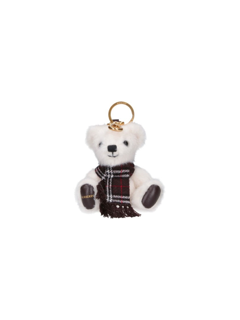 Burberry Brown Thomas Teddy Bear Canvas Keyring