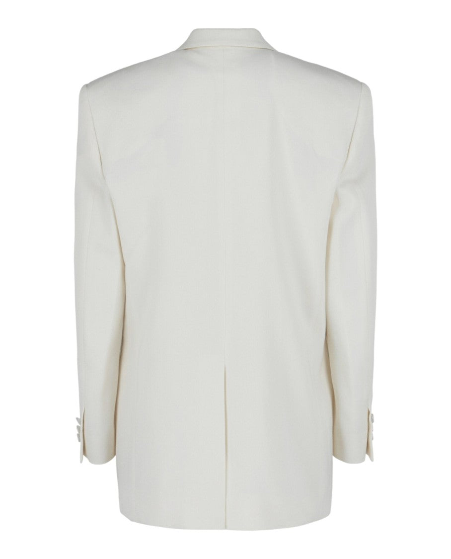 Givenchy Double-Breasted Satin Trimmed Jacket