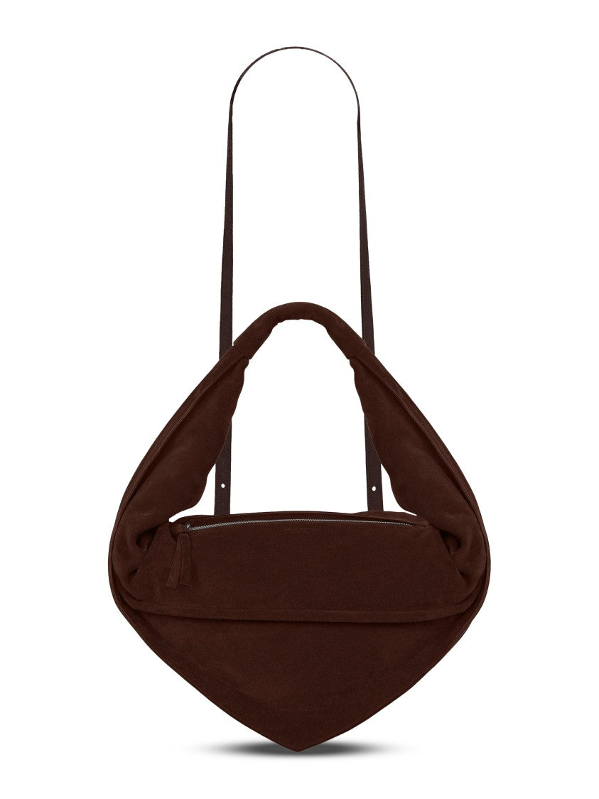 Federico Cina Triangular Silhouette Leather Hobo Bag