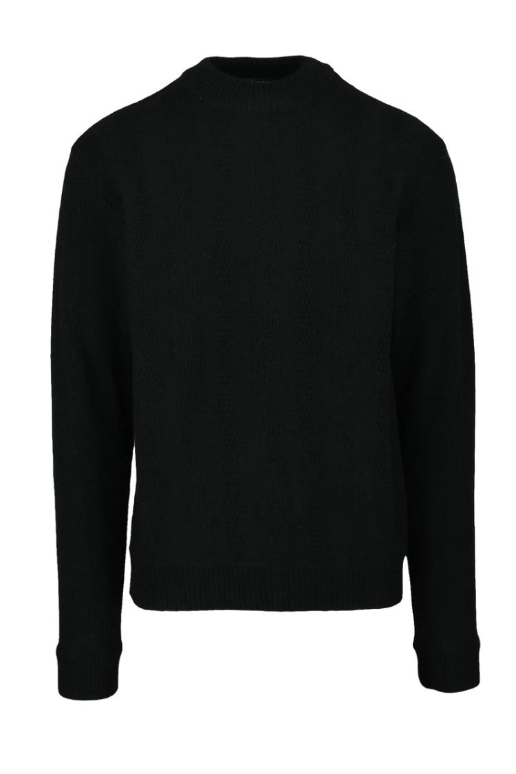 Daniele Fiesoli Merino Wool Cashmere Sweater - Black