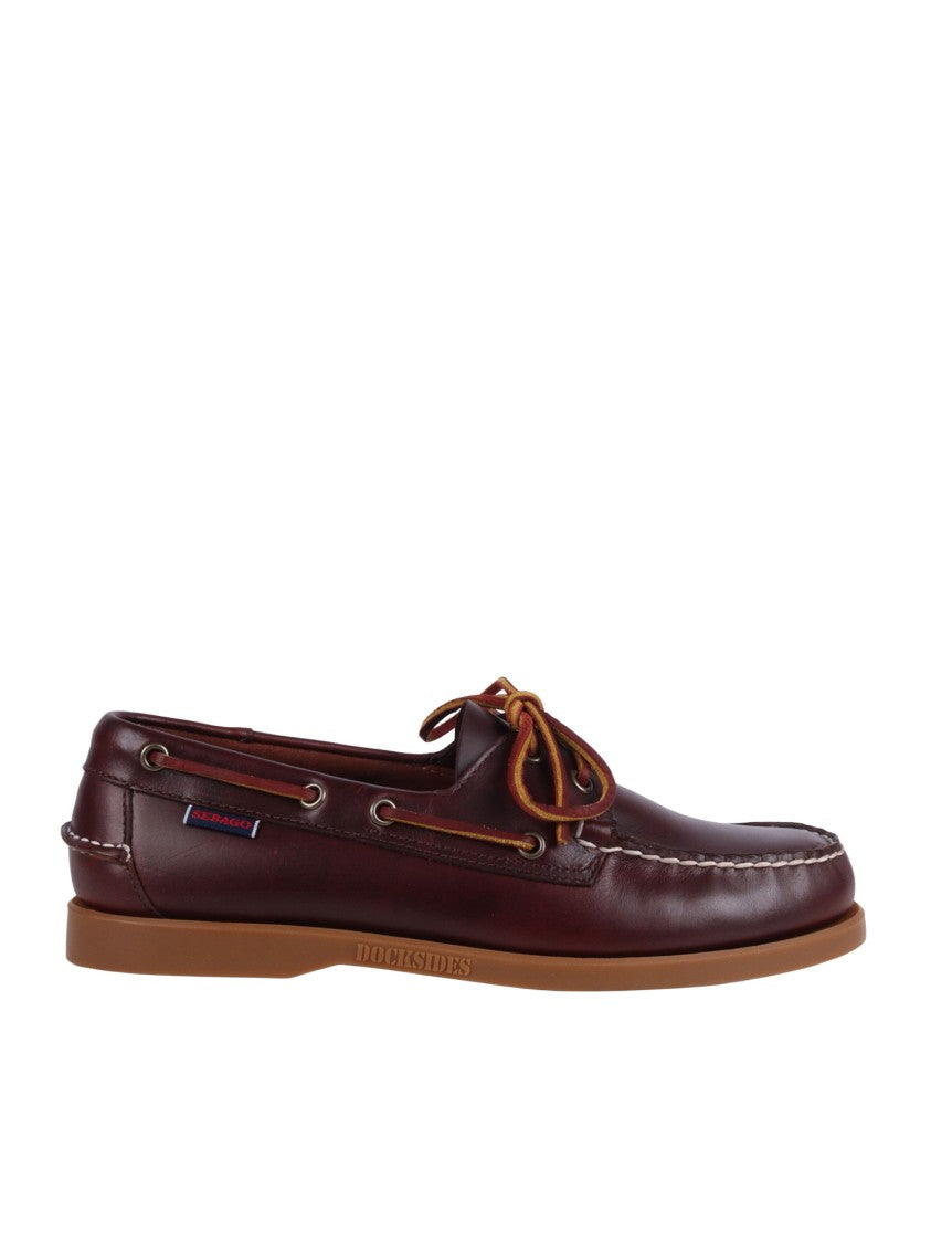 Sebago Brown Portland Waxed Leather Moccasins